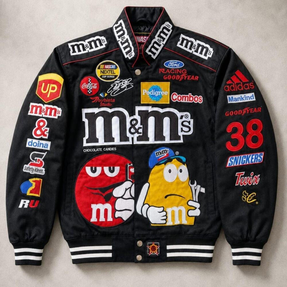 ✨ **Vintage M&M's Racing Jacket / NASCAR Bomber** ✨